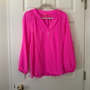 EUC Lilly Pulitzer Pink Elsa Blouse